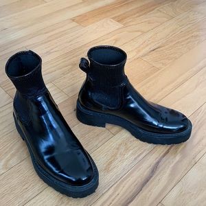 Zara chunky boots